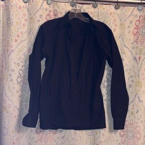 RAGAZZA Women's Black Button Down Shirt